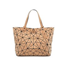 W638 KANDRA  Geometric Cork Backpack Deformation Student School Bags For Teenage - £41.54 GBP