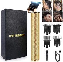 Men&#39;S Hair Clippers, Professional Cordless Hair Trimmer With Zero Gapped T-Blade - $41.95