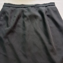 J.R. II Ltd Back Zipper Women's Black Polyester Skirt Size 16W Measured Waist 37 image 5
