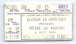 Stevie Raggio Vaughan Jeff Beck Ticket Stub Novembre 8 Worcester Massachusetts - $59.38