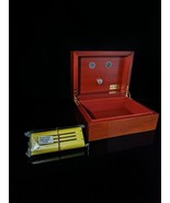 Michel Perrenoud Mahogany Humidor 25 ct Measures 10&quot; L x 7.75&quot; W x 4.5&quot; H - $995.00