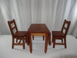 Pleasant Company American Girl Molly Birthday Drop Leaf Table & Chairs Vintage - $127.74