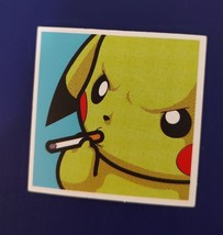 Bad Smoking Pikachu Adult Humor Skateboard Laptop Guitar Phone Sticker - £2.98 GBP