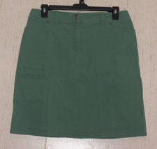 Excellent Womens Woolrich Patina Green Cargo Skirt Size 12 - £20.26 GBP