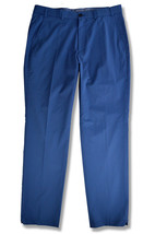 Brooks Brothers Mens Dark Blue Plaid Plain Front Trousers Pants, 34W 34L 5451-10 - £47.08 GBP