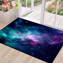 Galaxy Area Rug Dark Blue Outer Space Doormat 47&#39;&#39; X 31&#39;&#39; For Kids, 2.6&#39;... - $32.99