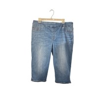 Chico’s Capri Jeans Size 14 / 2.5 Blue Denim Stretch Cotton Blend - $29.70