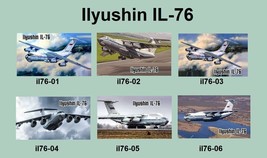6 Different Ilyushin IL-76 Warplane Magnets - £78.66 GBP