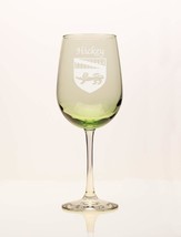 Hickey Irish Coat of Arms Green Wine Glass - £53.30 GBP