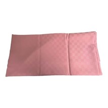 Vintage Ashley Taylor Fabric Pink Checkered Oblong Polyester Tablecloth ... - £25.76 GBP