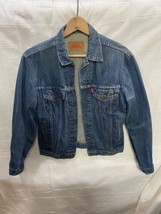 Women’s Levi’s Denim Jacket Cowboy Size 36 Made in France  Vintage Blue Jean - £48.16 GBP