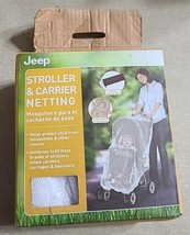 Stroller &amp; Carrier Netting Baby Protection White Mesh Mosquito Net - NEW - £11.04 GBP