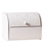 Bread Box and Paper Towel Holder n Rustic White tin - £108.56 GBP