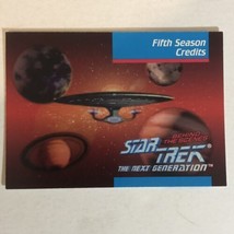 Star Trek Next Generation Trading Card #BTS38 Fifth Season Credits - £1.54 GBP
