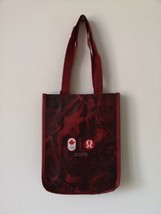 2 X New Lululemon Burgundy Red Team Canada Reusable Shopping Gym Lunch Bag - £8.37 GBP