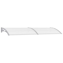 vidaXL Door Canopy Gray and Transparent - $126.80 CAD
