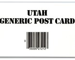 Generici Codice a Barre Greetings Utah Ut Unp Continental Cartolina O21 - £2.38 GBP