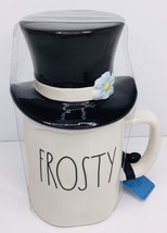 Mug with Top Hat Lid Rae Dunn Frosty The Snowman &quot;Frosty&quot; New - £16.41 GBP