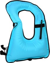 DOSURBAN Inflatable Snorkel Vest for Adults Kids, Up to 200 lbs Loading - $33.98
