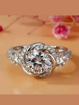 1.80Ct Round CZ 925 Sterling Silver Wedding Anniversary Valentine&#39;s Bridal Ring - £92.76 GBP