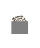 123 Creations Grey Zebra Stripe Upholstered Wooden Vanity Stool Wood Stain - €203,29 EUR