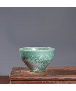 Handmade Celadon Kiln-ChangedSpeckled GlazeCeramic TeaCup-Unique Artisan... - $920.00