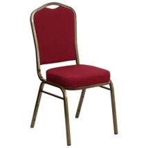 Hercules Burgundy Fabric Stacking Banquet Chair 500Lb - $103.99