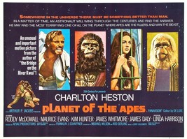 1968 Planet Of The Apes Movie Poster 16X11 Charlton Heston Cornelius Zira  - £9.06 GBP