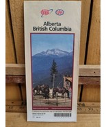  1999 AAA  CAA Alberta British Columbia Vintage Street Map  - £9.30 GBP