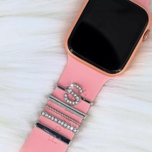 Decoration For Apple watch band 7 6 Decorative Charms Diamond Jewelry iW... - $9.58