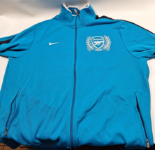 Nike Arsenal 2011-2012 Blue Track Jacket Full Zip Football Soccer Men Size:XXL - $44.54
