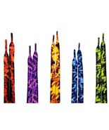 Flame Flat Shoelaces For Air AJ Jordan Max 1 3 force Max Yellow/ Red/ Bl... - €7,33 EUR