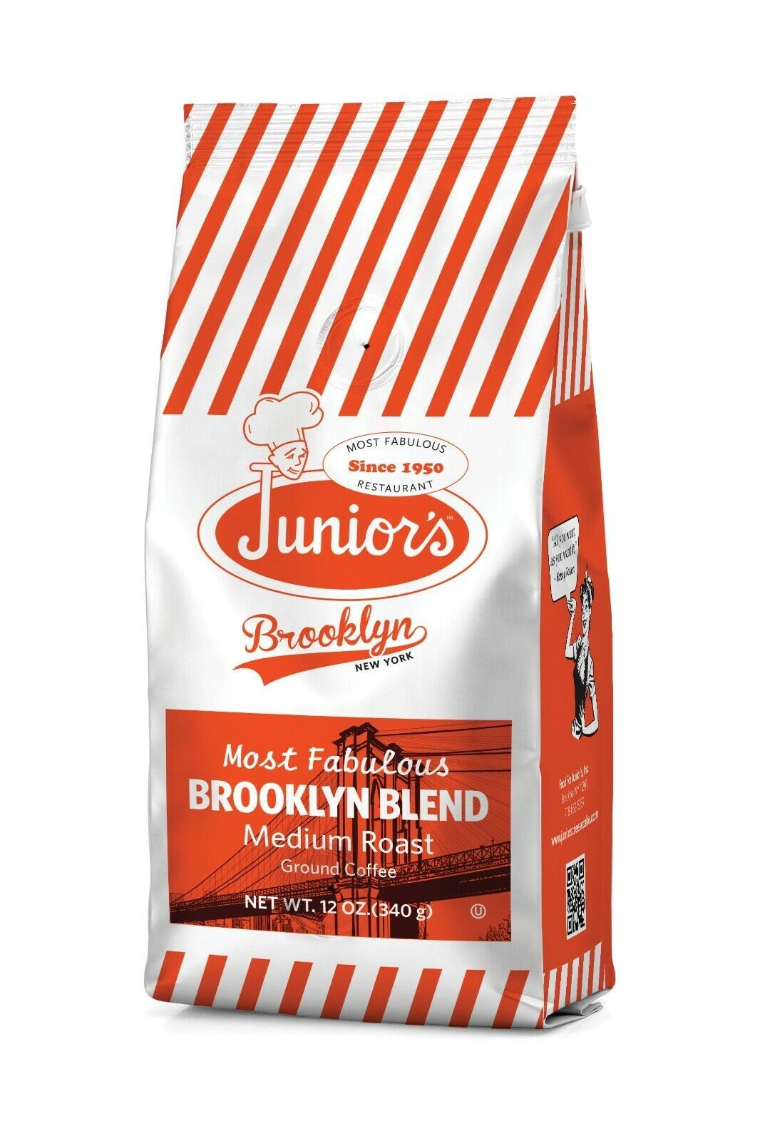 Junior&#39;s Most Fabulous Brooklyn Blend, Medium Roast Ground Coffee, 12 oz... - $14.99