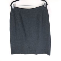 Eileen Fisher Pencil Skirt Pull On Wool Blend? Gray L - $33.72