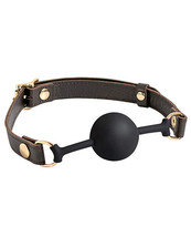 Spartacus Silicone Ball Gag - Brown Leather Strap 43mm Ball - £36.08 GBP