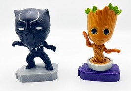 2019 Marvel Avengers Black Panther &amp; Groot McDonalds Puzzle Toys - £12.41 GBP