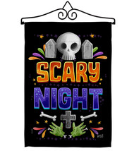 Scary Night - Impressions Decorative Metal Wall Hanger Garden Flag Set GS137296- - £23.95 GBP