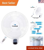 Durable 16 Inch Wall Mounted Fan with Remote Control – Safe &amp; Energy-Eff... - $89.99