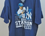 Majestic NY Yankees #27 Giancarlo Stanton Mens XXL T Shirt MLB Players C... - $24.70