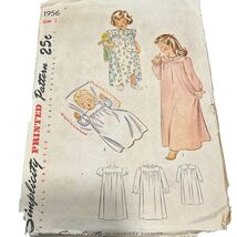 Simplicity 1956 Childs Nightgown Sewing Pattern Size 2 - €16,48 EUR
