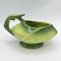 Mc Coy Pottery Art Deco Green Sugar Bowl Rare Made In Usa Mcm No Lid Vntge Read - £14.86 GBP