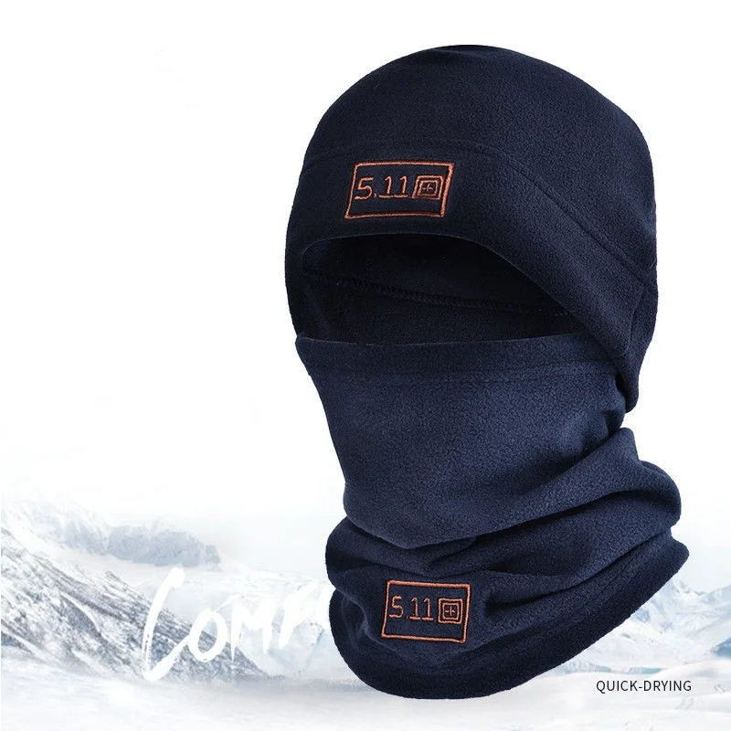 Sporting Winter Fleece Hat and Scarf Set Thermal Head Cover  A Warm Balaclava Fa - £23.37 GBP