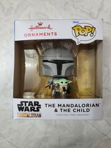 [New/2021] Hallmark Funko Pop Star Wars The Mandalorian &amp; Child Ornament!! - £7.86 GBP