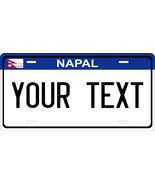 Nepal Blue Flag License Plate Personalized Custom Auto Bike Motorcycle - $196.34 MXN+