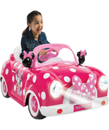 Minnie Mouse Convertible Car Battery-Powered Vehicle w/ Sound Effects, A... - £156.44 GBP