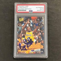 1996-97 Fleer Ultra #205 Byron Scott Signed Card AUTO PSA Slabbed Lakers - $59.99
