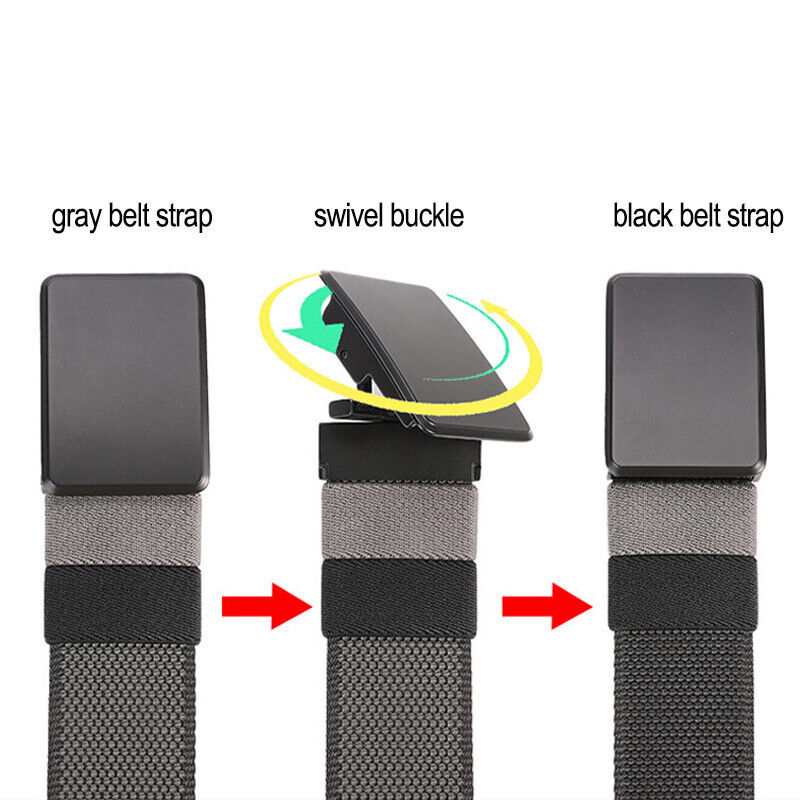 150cm Extra Long Reversible Webbing Belt with Adjustable Alloy Buckle fo... - $23.49