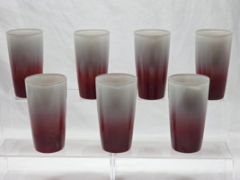 Vintage 10-Ounce Moderntone Platonite 5&quot; Tumblers Glasses Ombre Plum - S... - $802.83 MXN