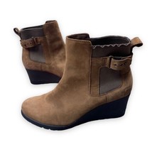 UGG Women&#39;s Ankle Boot Indra Wedge Stout Waterproof Chestnut Brown 1017423 Sz 8 - £52.97 GBP