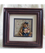 2001 Boyds Bearly Art Gallery Framed Decoration Sally and Annie FREE US ... - £22.41 GBP